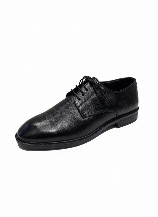 Black Leather Derby Formal