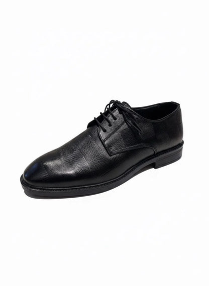 Black Leather Derby Formal