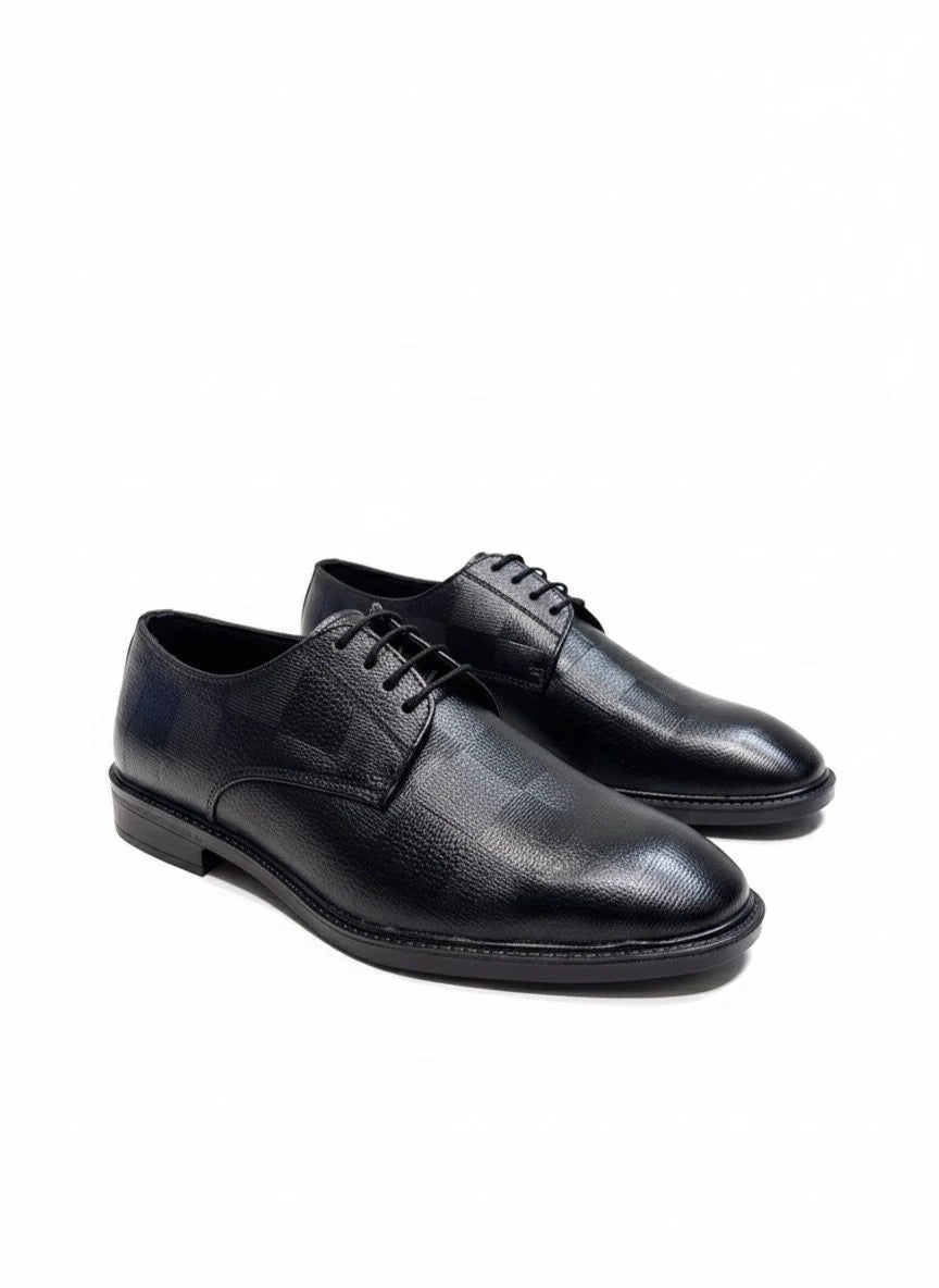 Black Leather Derby Formal