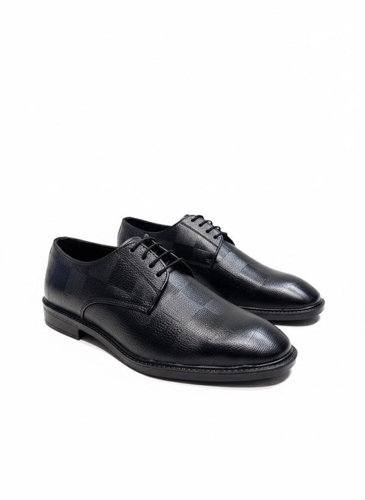 Black Leather Derby Formal