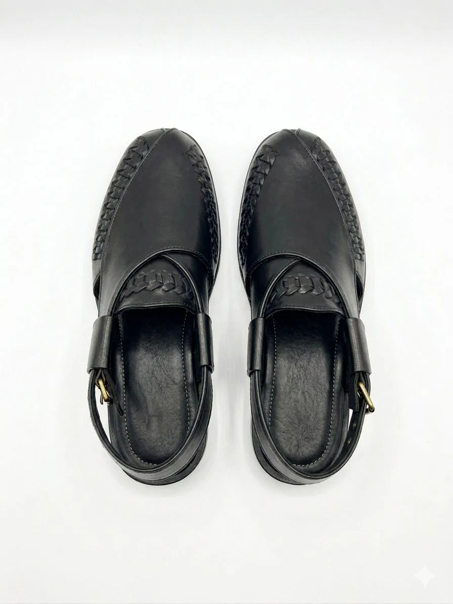 Men’s Woven Leather Huarache Peshawari