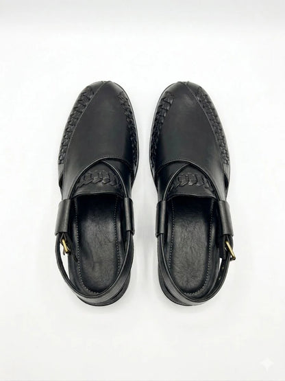 Men’s Woven Leather Huarache Peshawari