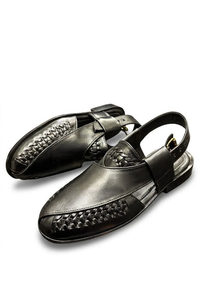 Men’s Woven Leather Huarache Peshawari