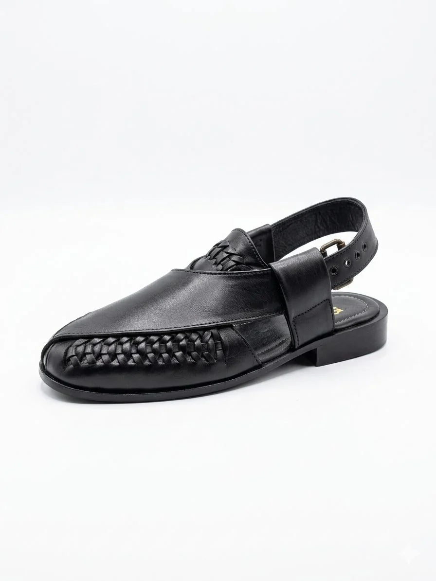 Men’s Woven Leather Huarache Peshawari