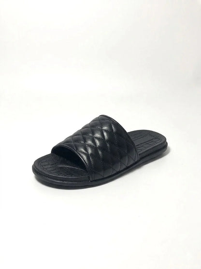 Leather Black Chappal
