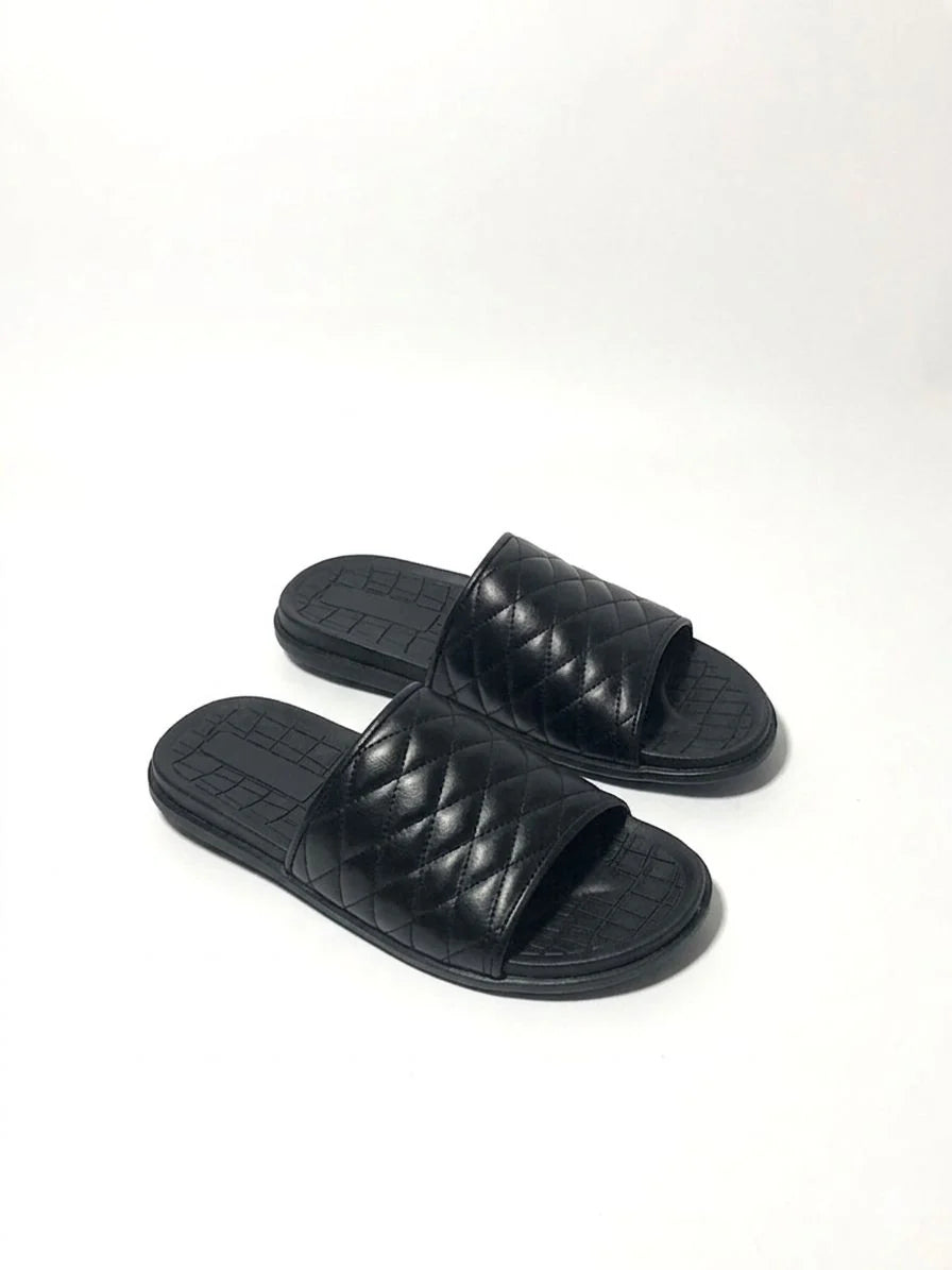 Leather Black Chappal