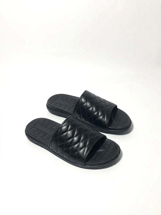 Leather Black Chappal