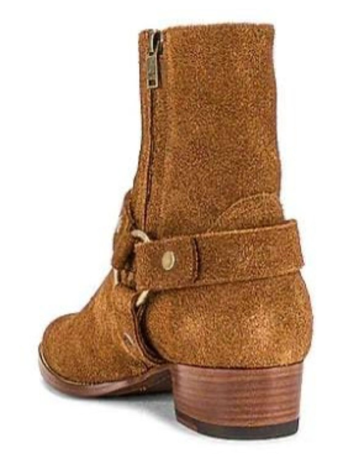 Vintage Suede Harness Boots