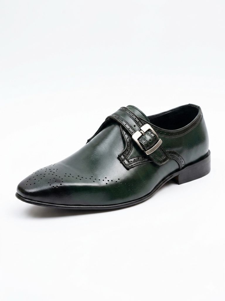 Sleek black monk strap