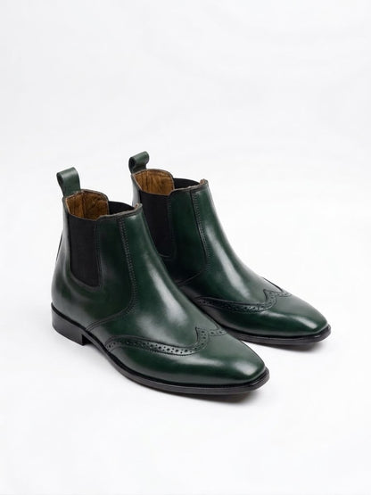 Classic Chelsea Wingtip Boots