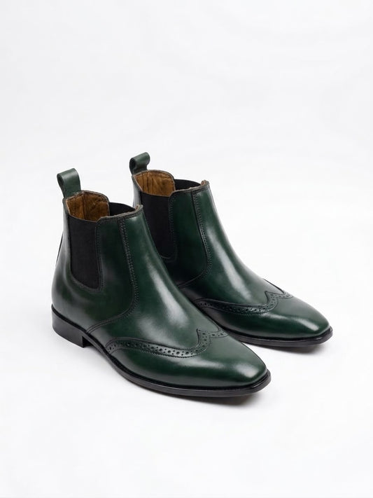 Classic Chelsea Wingtip Boots