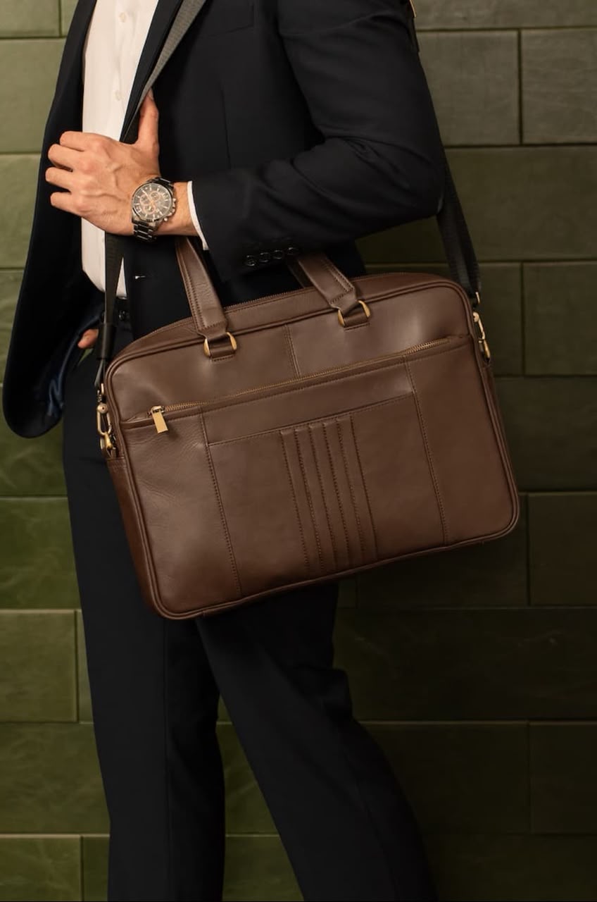 Men's Premium Leather Laptop bag