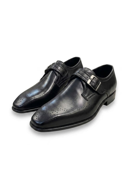Sleek black monk strap